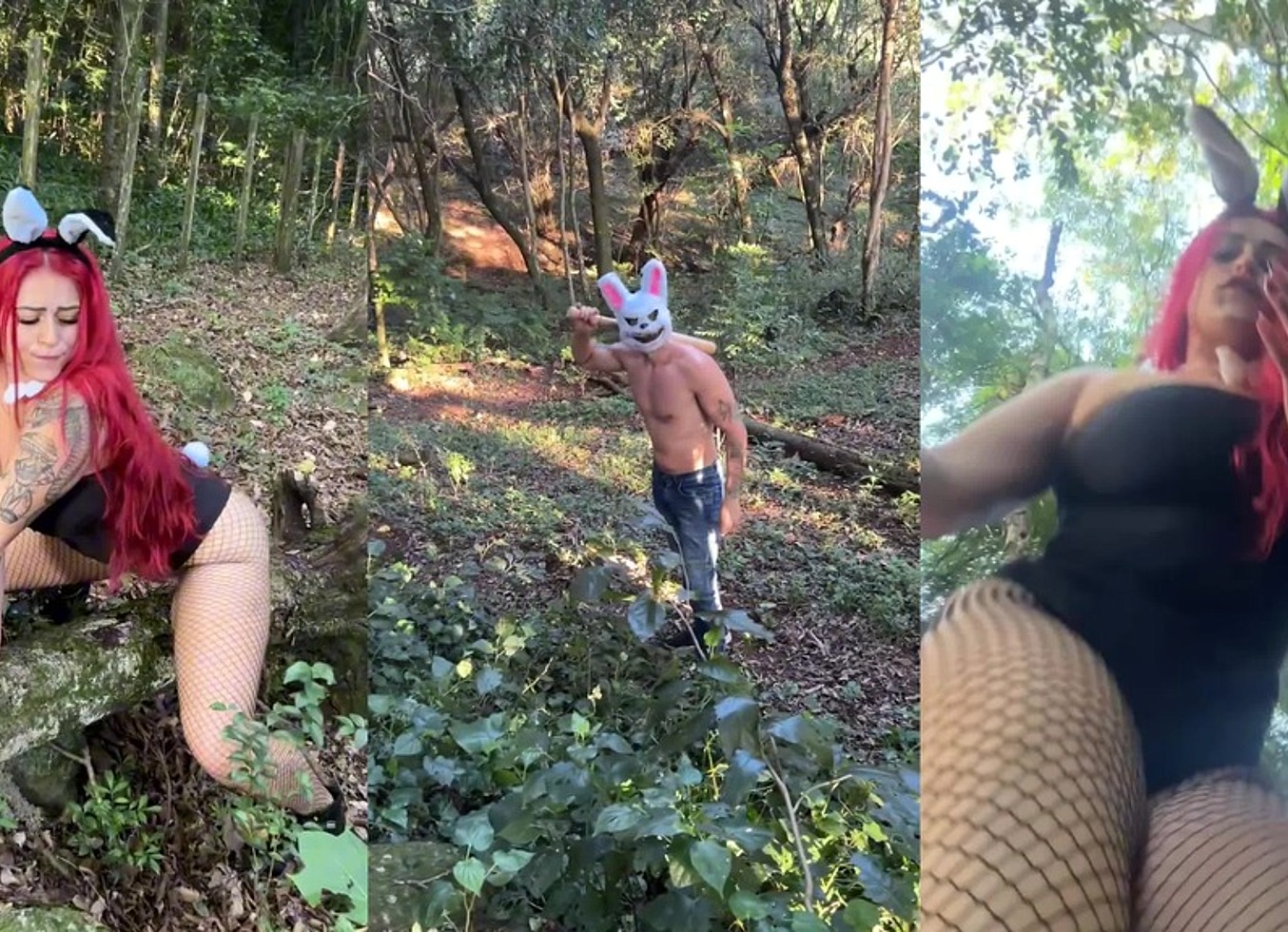 Tesao Brutal Na Natureza - Coelhinha No Mato Virou Presa Do Coelho Do Mal Completo