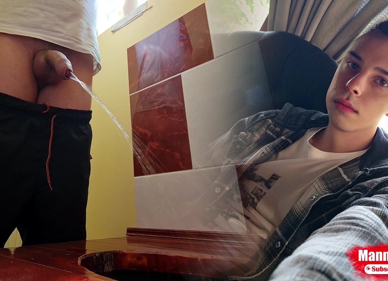 Big Jet In Public Toilet - Piss