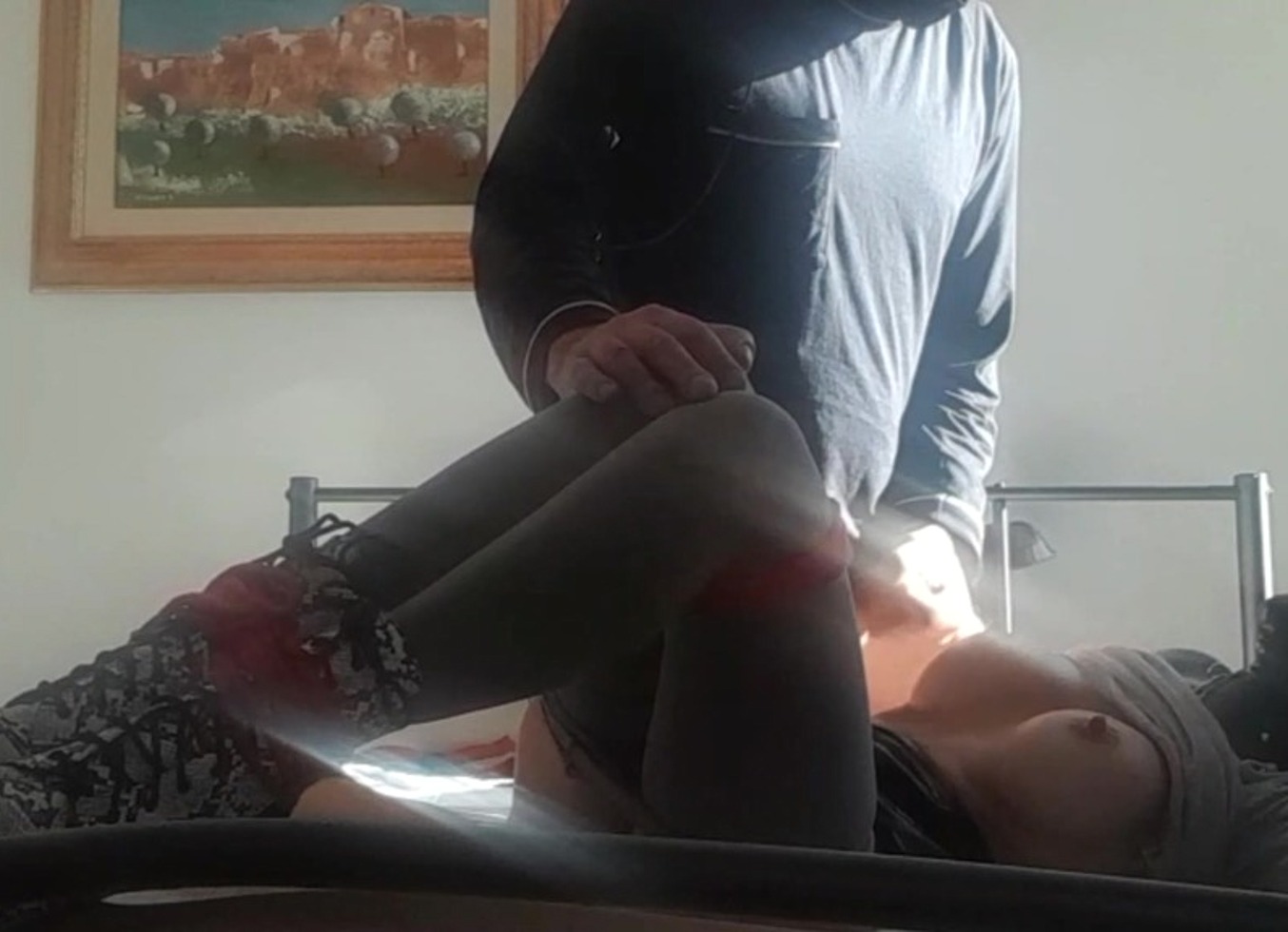 15 Minutes Bdsm Fucking and Sucking on Miniskirt, Pantyhose and High Heels, with Cum on Tits