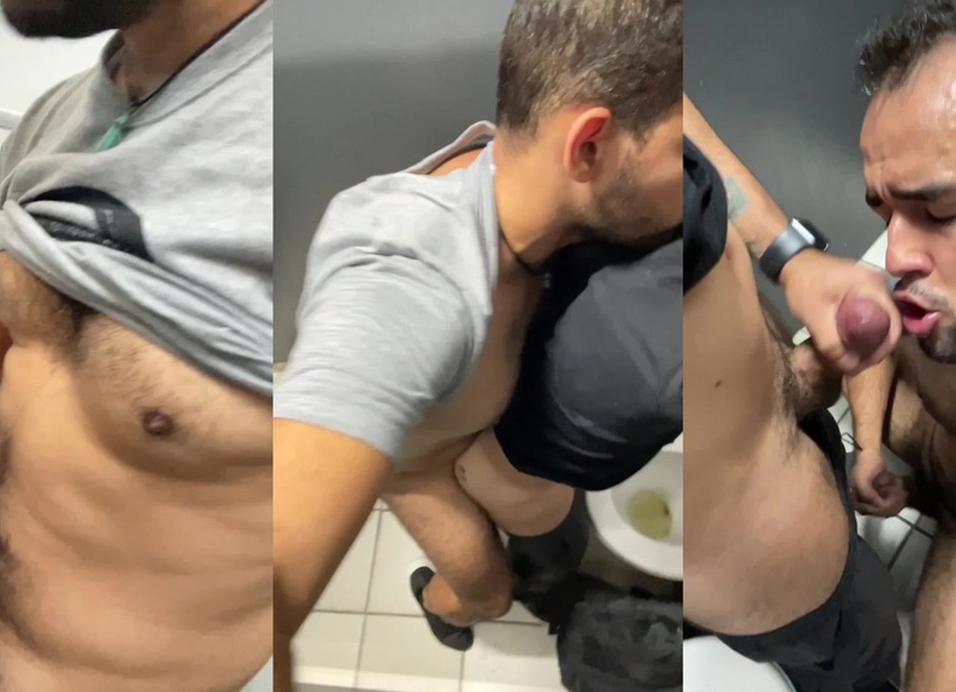 Foda No Banheiro Publico, Um Entra E Sai Do Box , Machos Saciados - 02