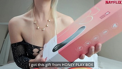 Meu brinquedinho novo, sera que gozei?