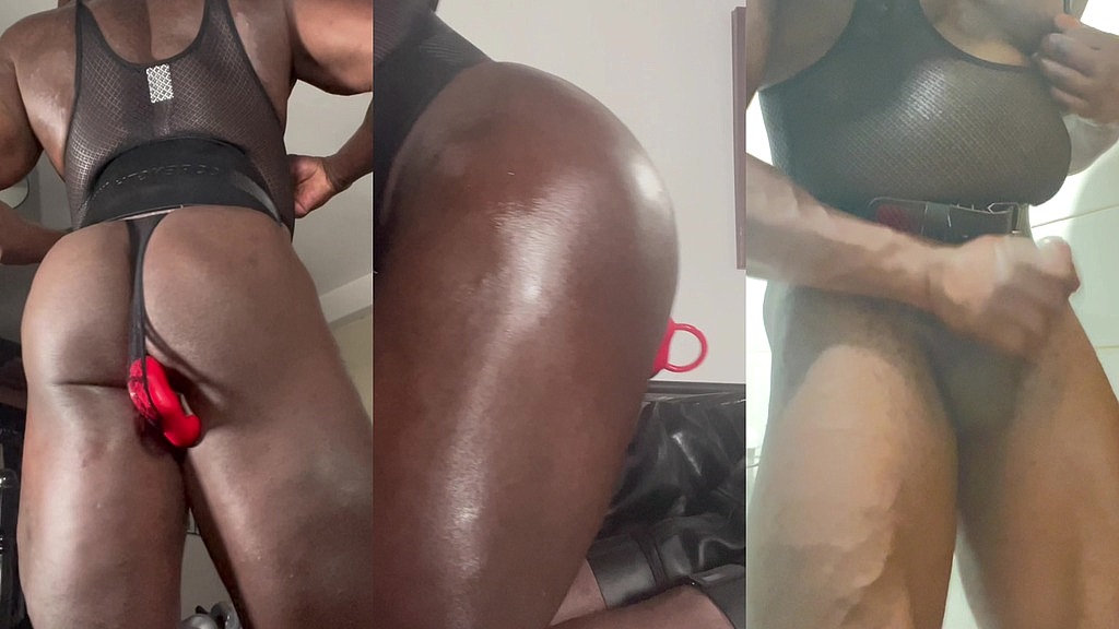 black mature muscle self fuck & cum in sissy bodysuit (Brody Richardson) black mature muscle self fuck & cum in sissy bodysuit (Brody Richardson)