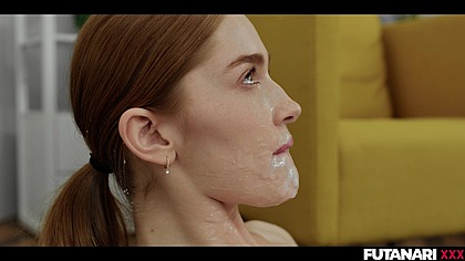 Jia Lissa sucks her little stepsister's cock until she explodes with cum