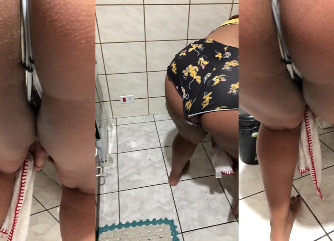 Camille Ferri Arrumando A Casa De Pijama