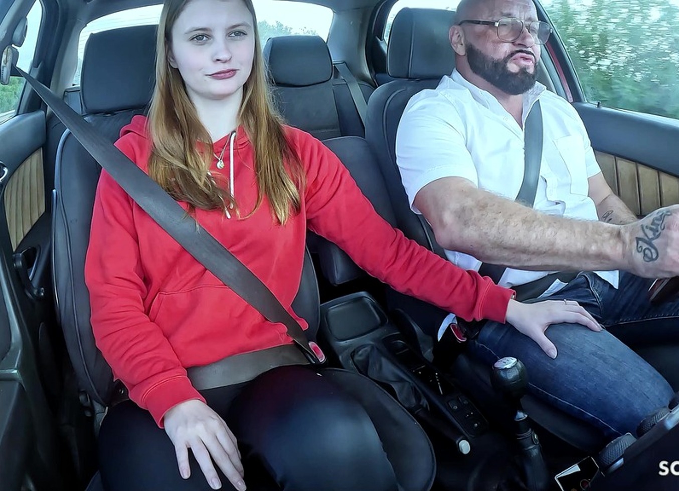 German Real Redhead Ginger Teen 18 With Pale Skin Suprised Old Guy With Fuck After Lost Bet With Classmate