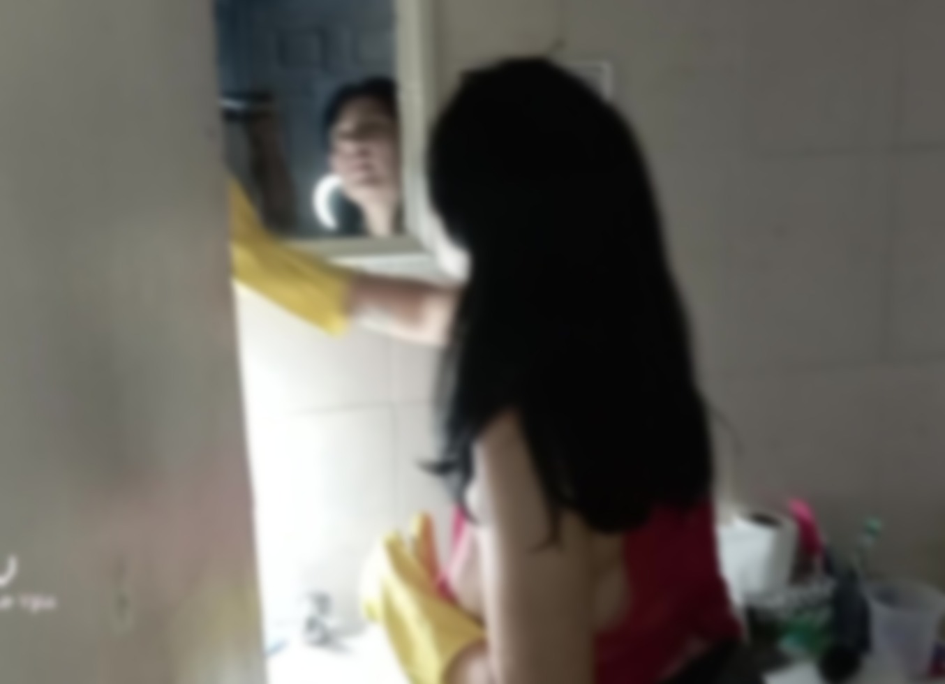 Cleaning My Stepfather's Room Half Naked And He Doesn't Hesitate To Show Me His Cock