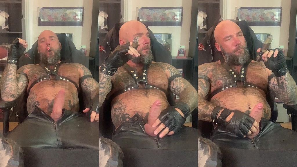 jason collins cigar smoking in leather! (Jason Collins) jason collins cigar smoking in leather! (Jason Collins)