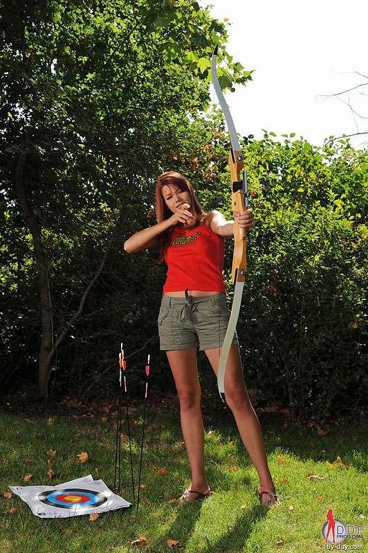 Sexy young babe Kami stripteases #1