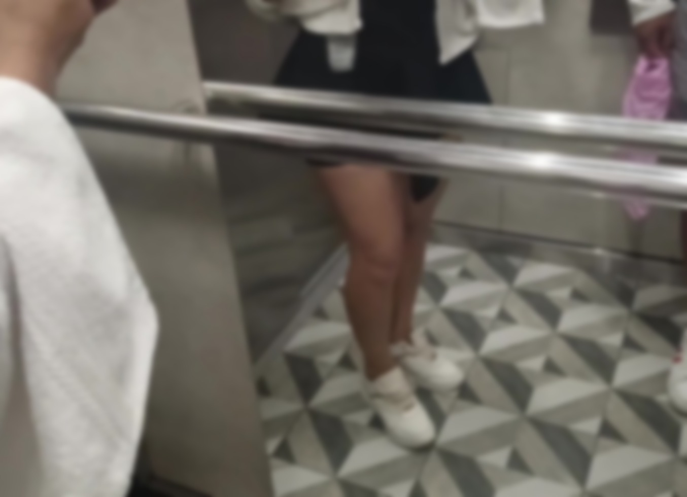 A Shy Girl In The Elevator