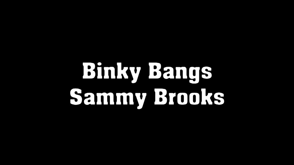 Sammy Brooks gives blowjob in threesome with Binky Bangs and christian