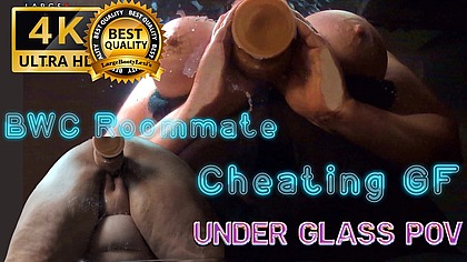 Roommate's HUGE BWC Sneaks In, Under Seat POV (4K Landscape)