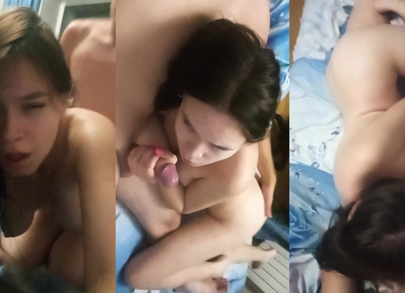 Real Homemade Amateur Couple. I'm Fucking An 18 Year Old Beauty On The Bed