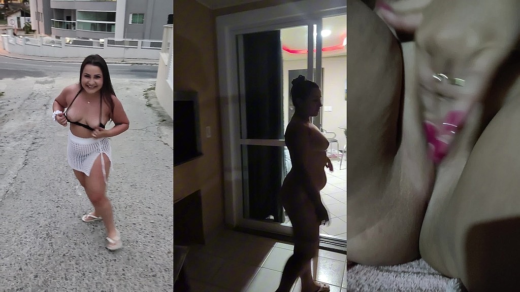 se exibindo em publico pela praia (Casal Doce Prazer, Sr Boy) se exibindo em publico pela praia (Casal Doce Prazer, Sr Boy)