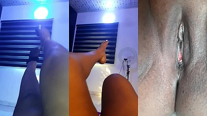 POV, Thick Legs and Close Up, shaved pussy contraction