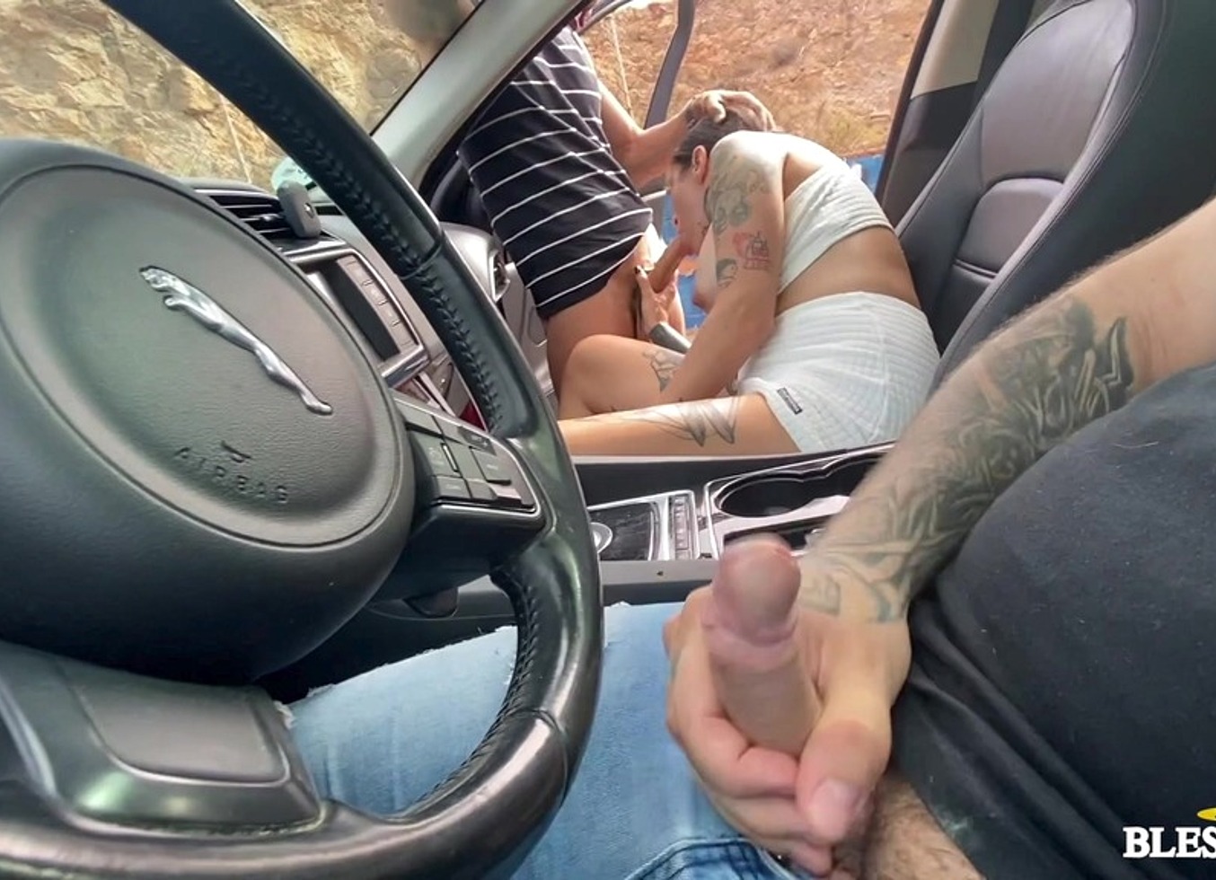 Dogging With My Girlfriend And Hung Stranger