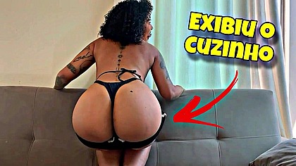 Little slut showed off and asked for cum in her ASS - POV