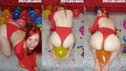 FETICHE DE GLOBOS INTENSO!!! TU ARGENTINA LOONER FAVORITA
