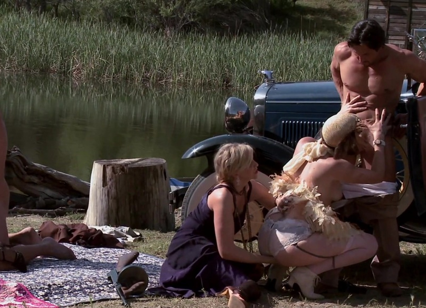 Bobbi Starr, Dylan Ryder, Julia Ann And Natasha Marley Outdoor Orgy