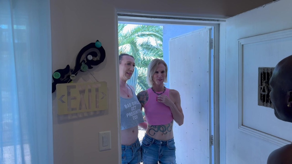 tgirl ria bentley takes two giant cocks in the ass dp bbc