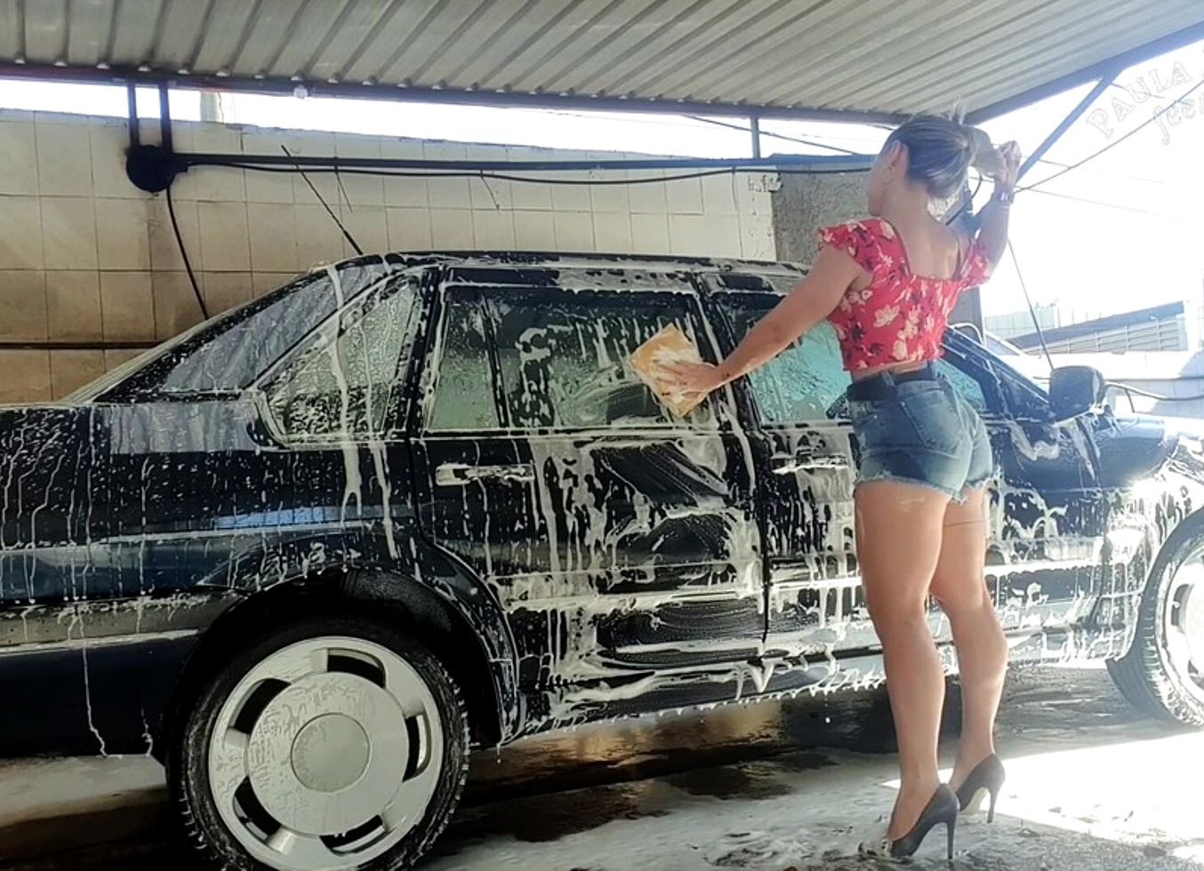 Sexy Pumping - Wash Car