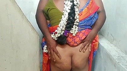 Indian aunty long hair sex with servant boy