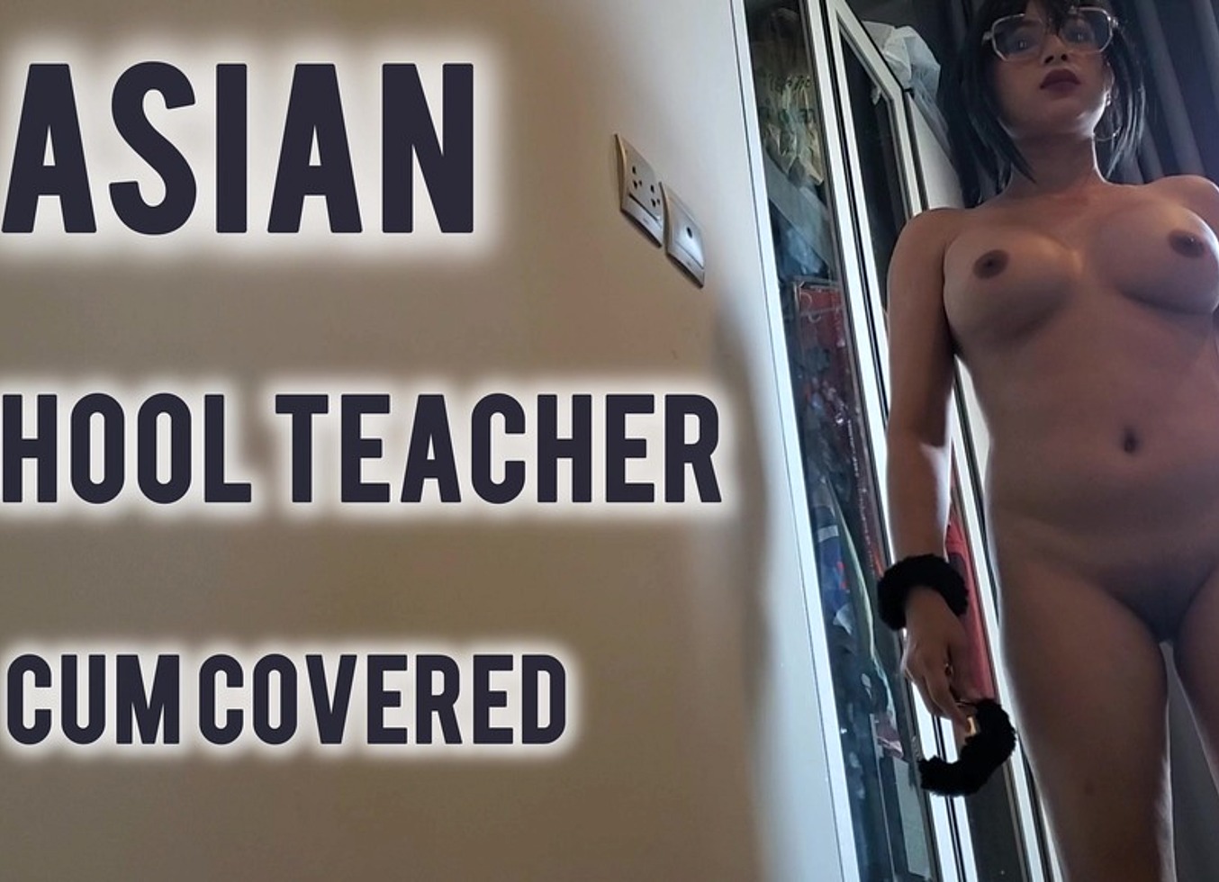 Asian School Teacher Swallow Cum Covered Face And Squirt