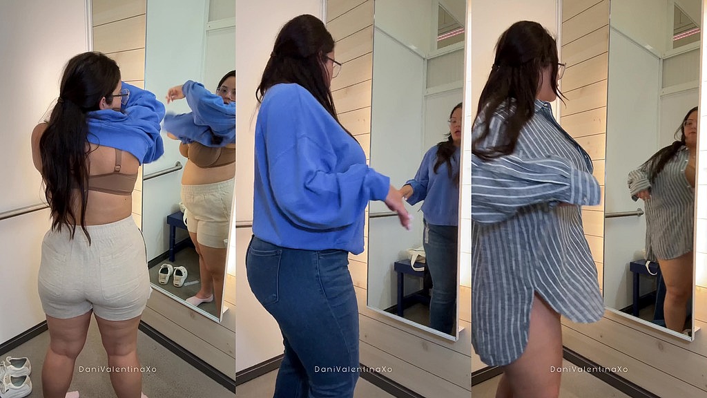 bbw приміряє трах з грудастою Дані Валентиною (Дані Валентина) bbw try on haul ft busty dani valentina (Dani Valentina)