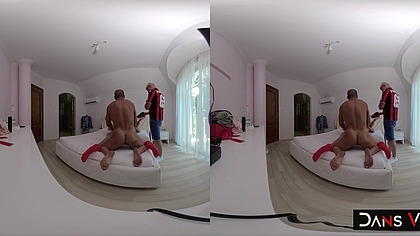 Brad Knight Fucks And Creams Lana Wolf's Face With His Massive Cock!