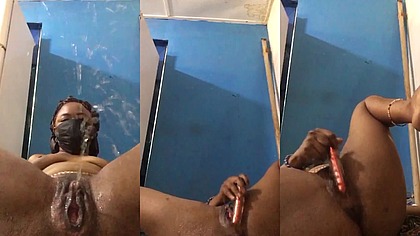 Squirting while playing with my pussy