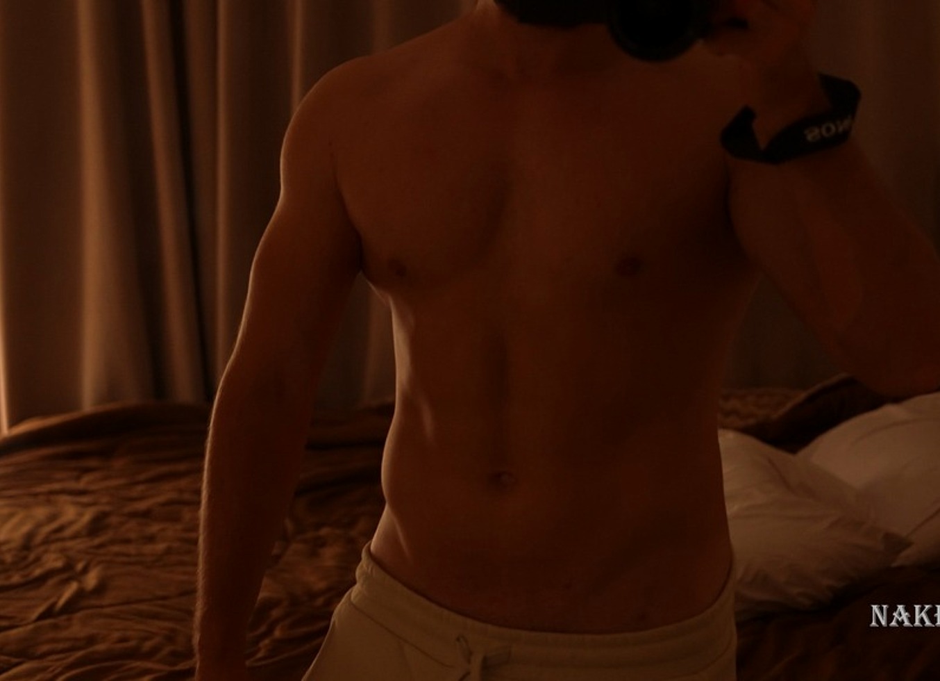 Fit Guy In Pants Jerking His Cock And Cums (Video Without Blurring)