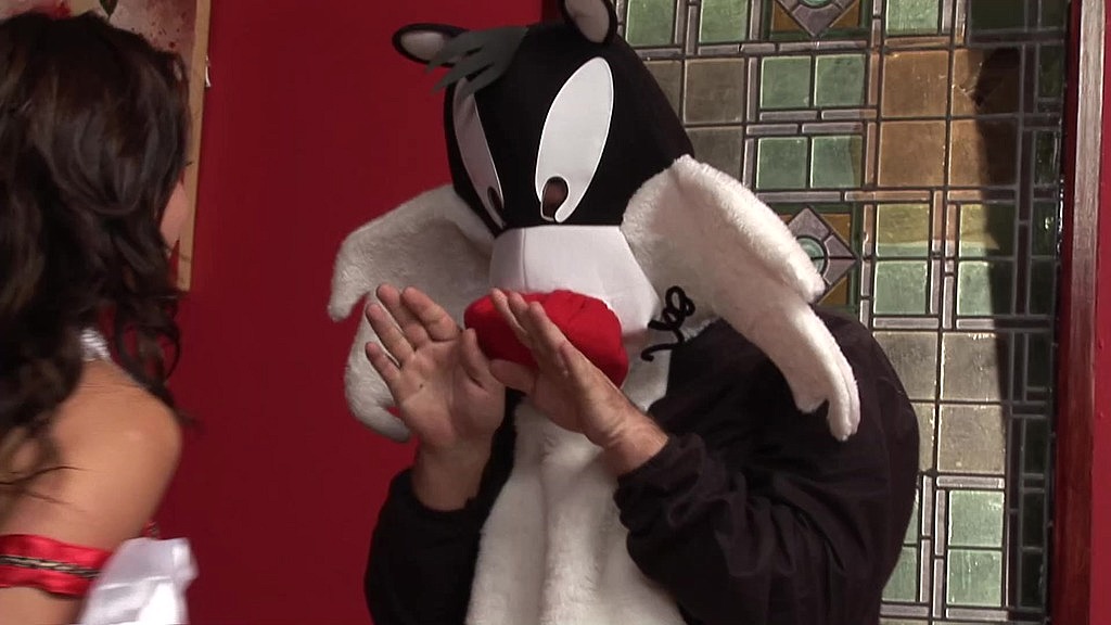 brunette with big boobs gets fucked by a furry (Jenny Badeau, Tony James) brunette with big boobs gets fucked by a furry (Jenny Badeau, Tony James)