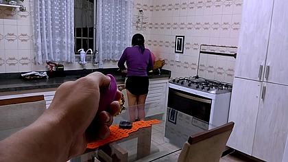 Rotina de Domingo Ate Ela Subir na Pia e Me Provocar Sem Vergonha