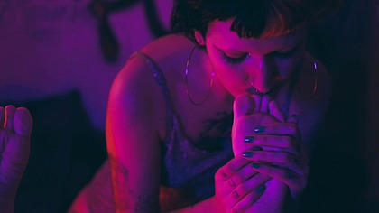 Sexy Bia With Feet Restraint To Tickle And Worship