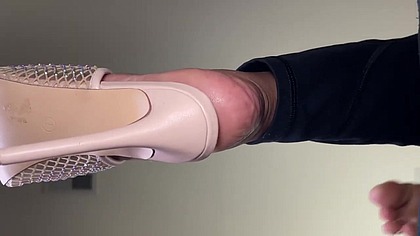 Pink Heel Dangle Tease