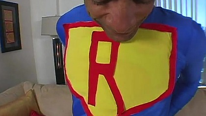 Redhead's ass meets Supercock