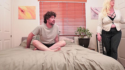 He has a crush on his stepmom so she lets him only fuck her butthole