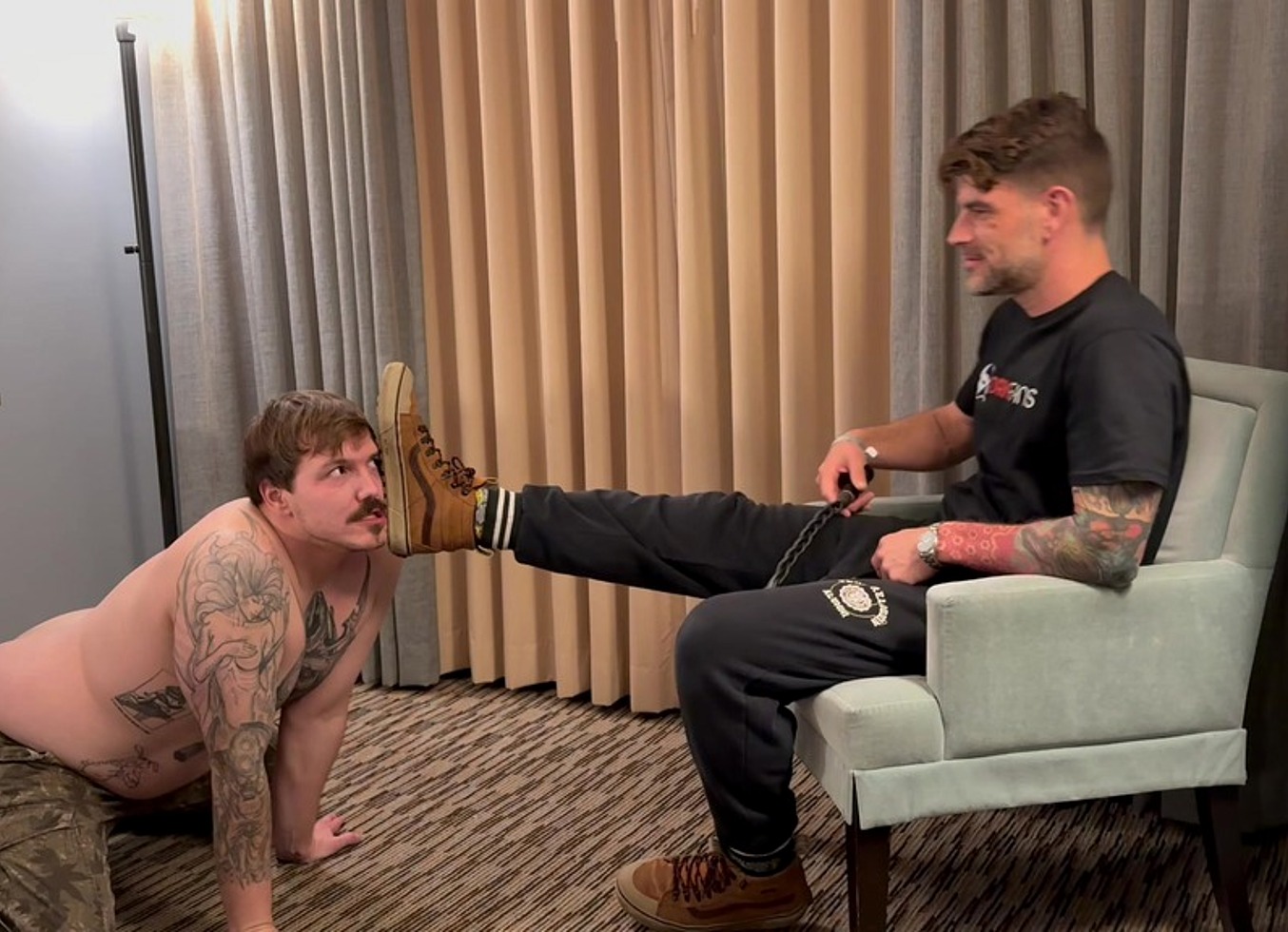 Foot Fag Worships & Gets Fucked Up
