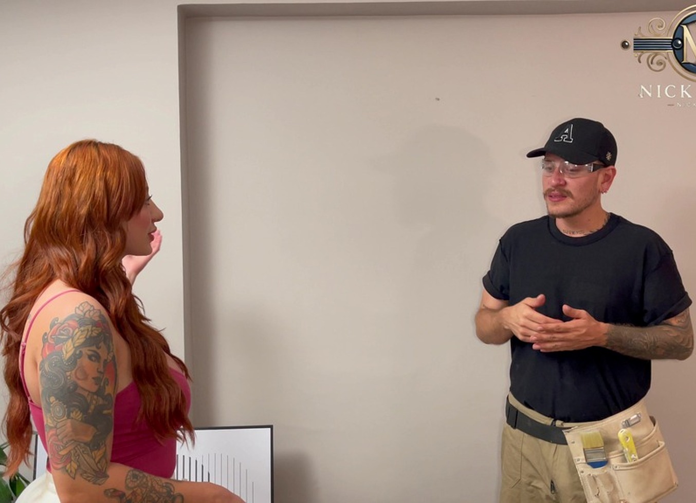 Wow! Hot Redhead Boss Lady Smooth Talks House Painter Into Sex!