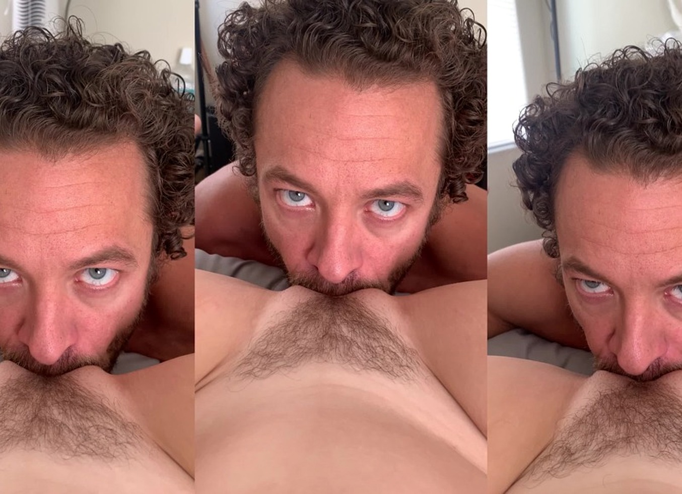 Pretty Hair Pussy Gets Eaten To Orgasm - Brad Newman