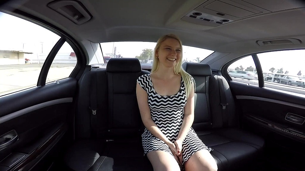sophie sativa teases her boober driver then sucks and rides his big cock
