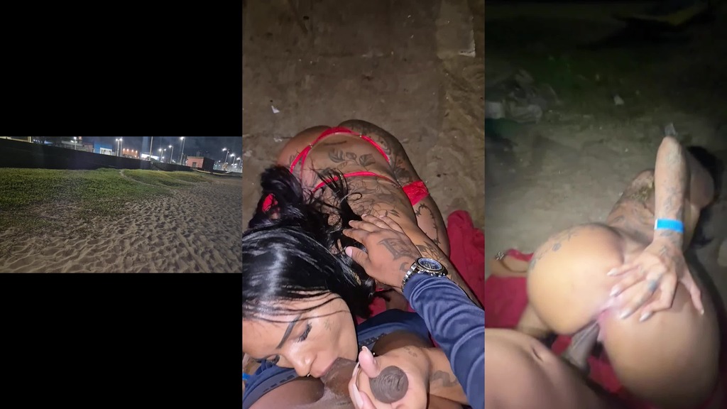 blogueira vhiivhii transando na praia com joao o safado