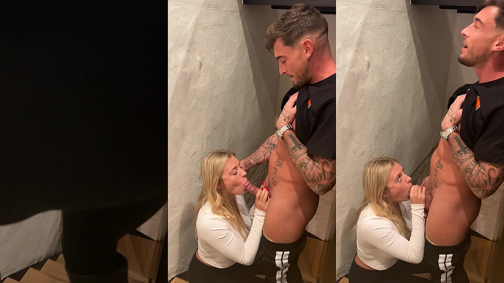 sneaky blowjob on stairs, had a narrow escape from getting caught (MissAlicewild) sneaky blowjob on stairs, had a narrow escape from getting caught (MissAlicewild)