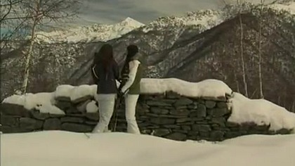 Gilda Roberts and Zafira Screw One Another in the Snow