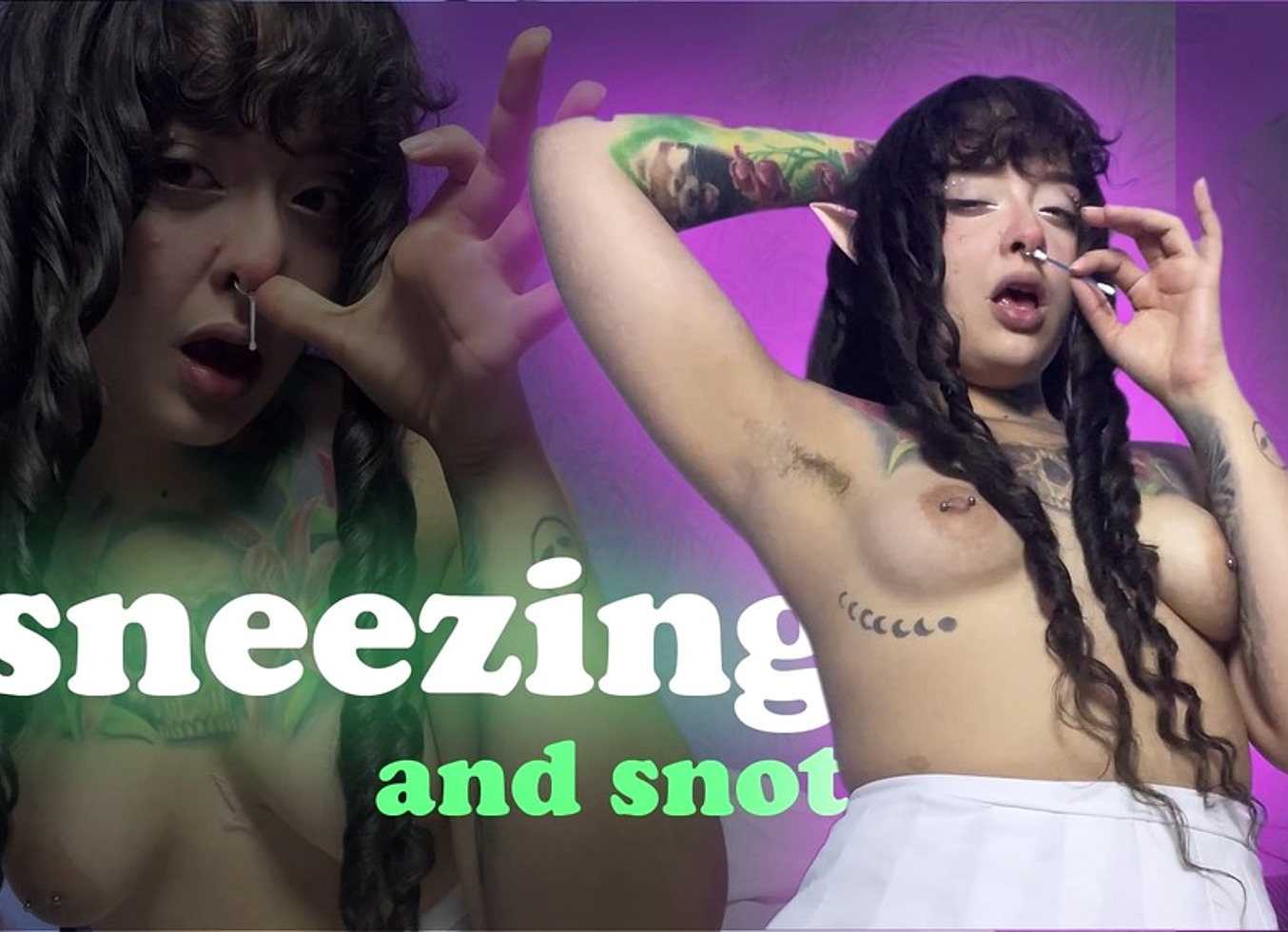 Watch The Hairy Elf Sneeze And Snot