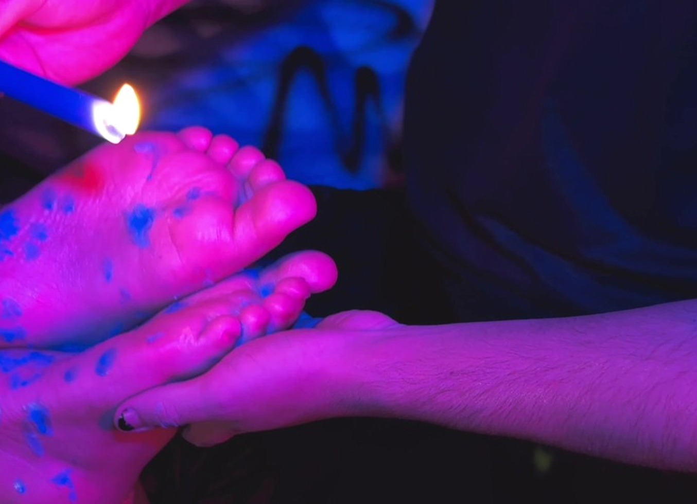 I Offer Candle Wax Play On Your Tied Feet