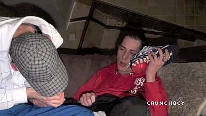 3 Sneaker domination for JORDAN by scally boy dominant with jogging and sport fetish outfitd