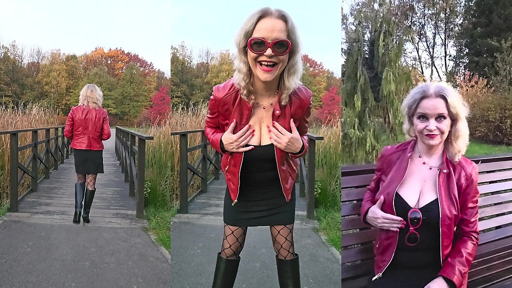 red leather jacket & black leather boots (Misses_Jenny) red leather jacket & black leather boots (Misses_Jenny)