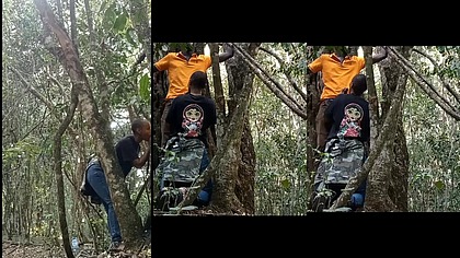 Dzaddylongstrokes outdoor blowjob