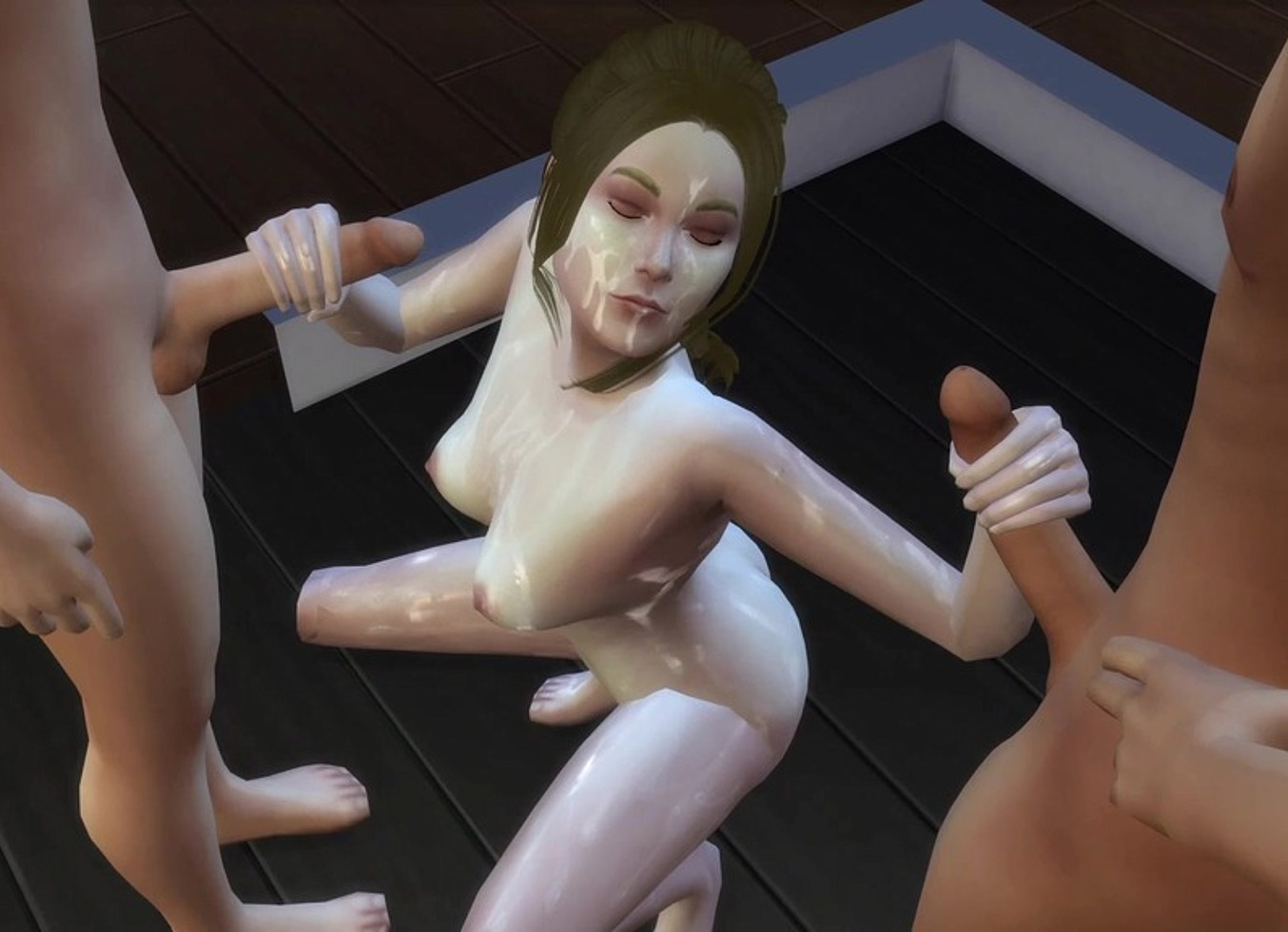 3D - Getting Soaked With Young Sperm