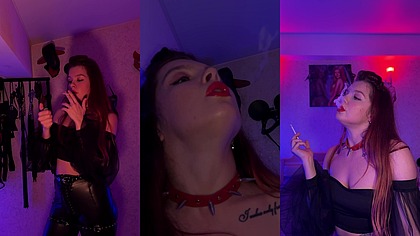 If you like to watch women's lips close around a cigarette, then you will like this video